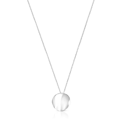 Silver Nenufar petal Necklace | TOUS