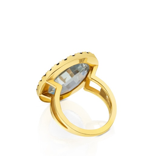 Золотое кольцо ATELIER Dinah с кварцем и турмалинами