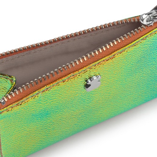 Iridescent Orange Dorp Change Purse-Cardholder