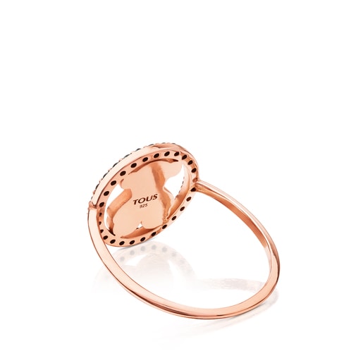 Δαχτυλίδι Camille από ροζ Ασήμι Vermeil με Σπινέλιο