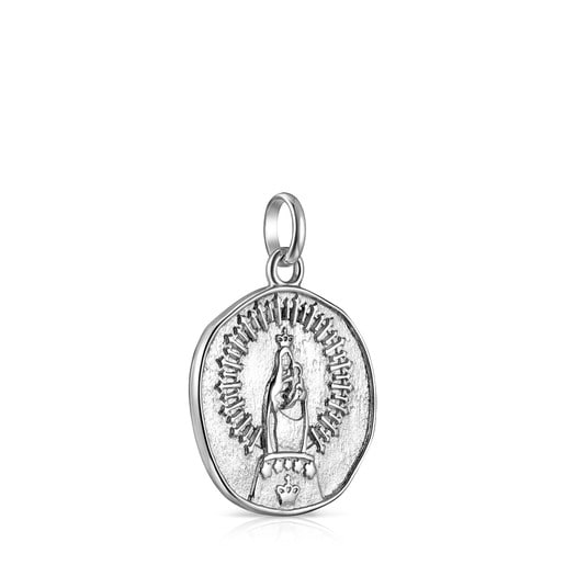 Anhänger Virgen del Pilar Devoción aus Silber