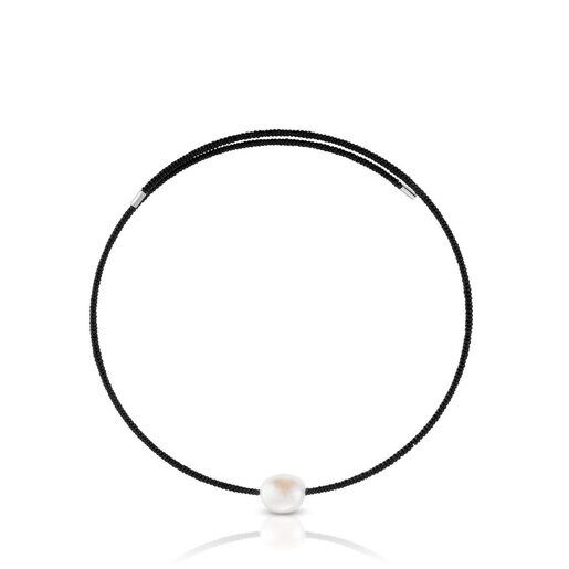 Silver TOUS Pearl Necklace