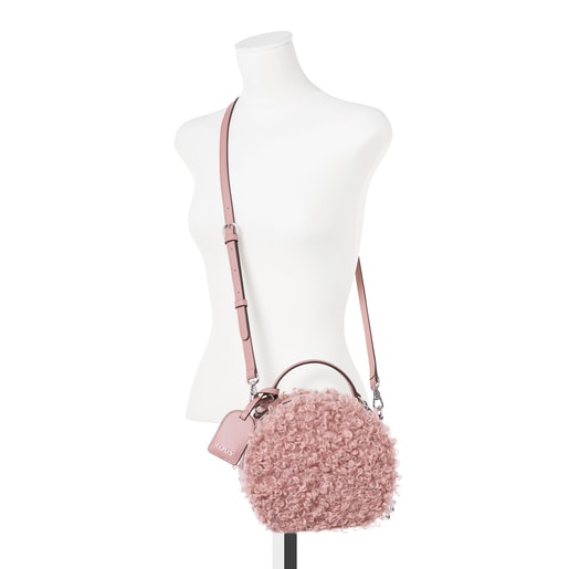 Small antique pink Dulzena Ritzo crossbody bag