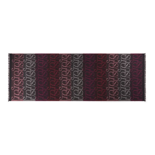 Foulard Tous Spinel de jacquard fucsia y negro
