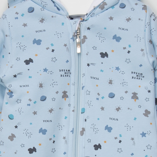 Buzo acolchado con capucha Mission Azul celeste