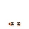 Rose Vermeil Silver TOUS Motif Earrings with Spinel Bear motif