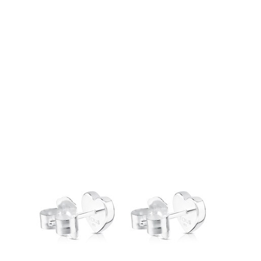 Silver Super Power Earrings with Rhodonite