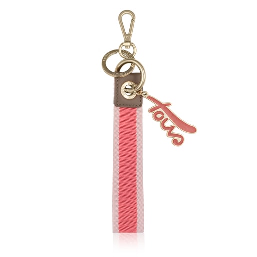 Розовый брелок для ключей Ribbon