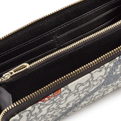 Medium multi-black Kaos Mini Cadenas wallet