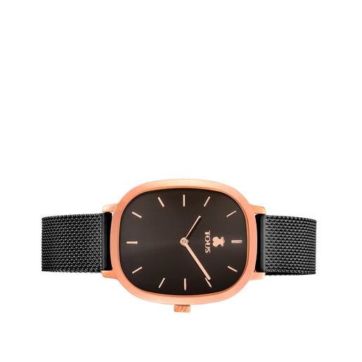 Rellotge Heritage d'acer IP rosat/IP negre