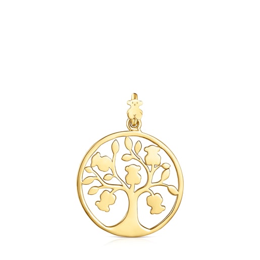 Colgante árbol con baño de oro 18 kt sobre plata TOUS Good Vibes