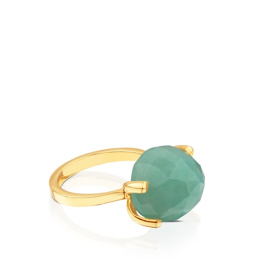 Anel ATELIER Precious Gemstones em Ouro com Esmeralda