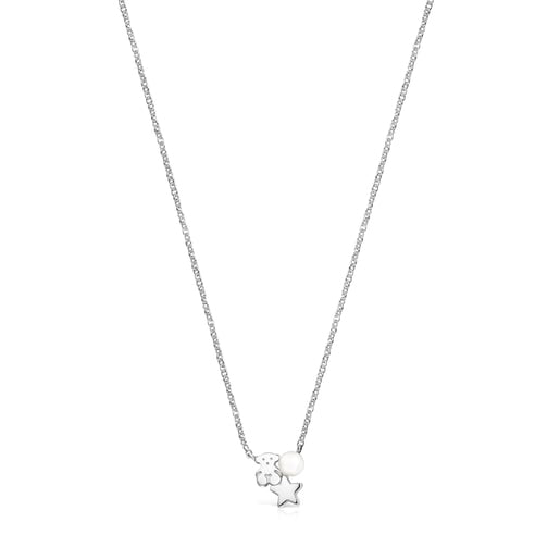 Nocturne Silver Necklace with Pearl | TOUS