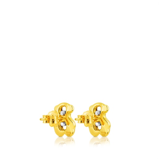 Gold Cruise Earrings with Diamond