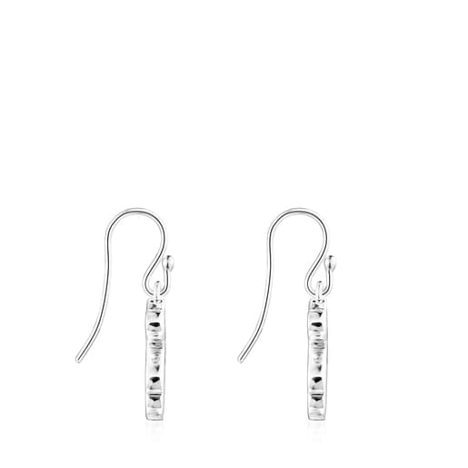 Pendientes cortos Almarusa de plata con nácar