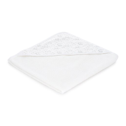 Mani Bear bath sheet in White