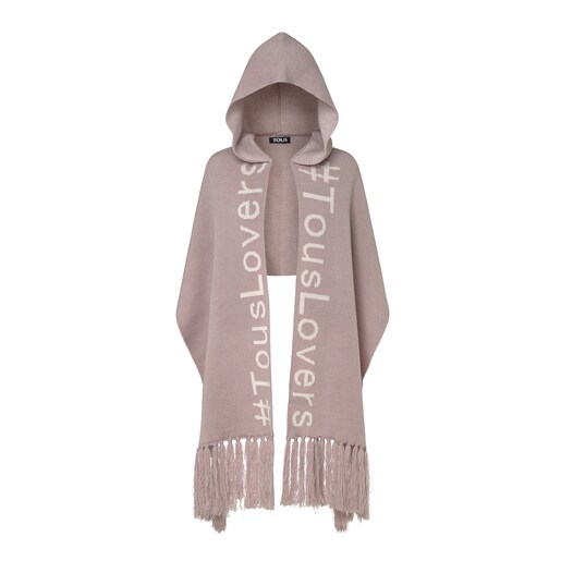 Bufanda - Poncho con capucha Opalo Lila