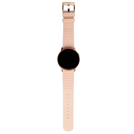 Montre Samsung Galaxy Active for TOUS en acier IP rosé avec bracelet en Caoutchouc nude