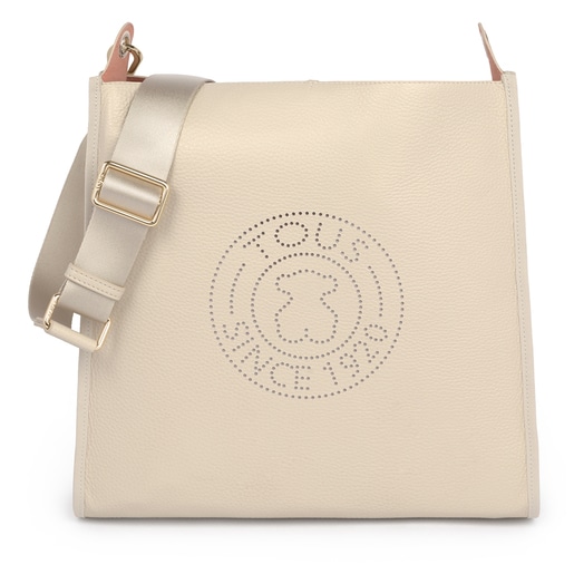 Beige Leather Leissa shoulder bag