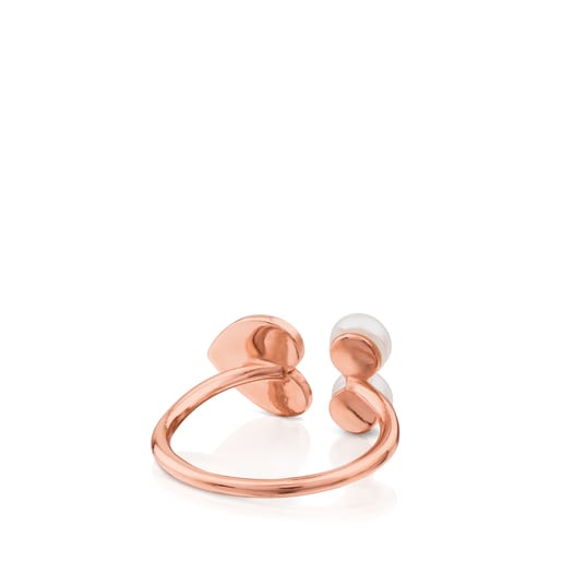 Rose Vermeil Silver Face Ring 