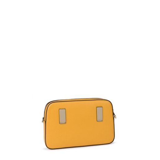 Mustard-taupe New Essence crossbody-belt bag
