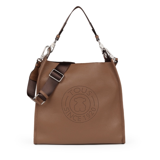 Large brown Leather Leissa Shoulder bag