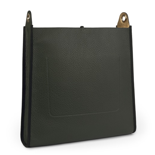 Green leather Leissa shoulder bag