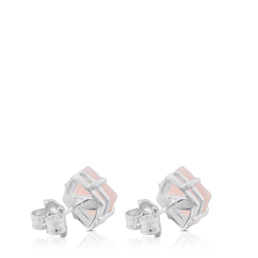 Silver Erma Earrings with Opal