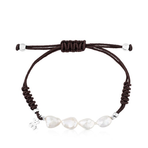 Silver TOUS Pearl Bracelet with Pearl