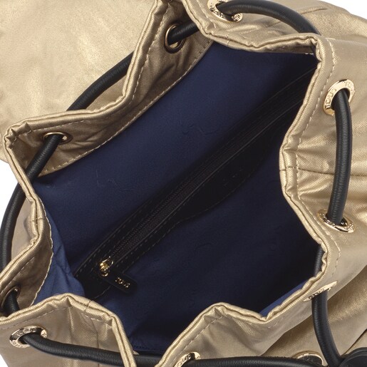 Small gold-colored Doromy backpack