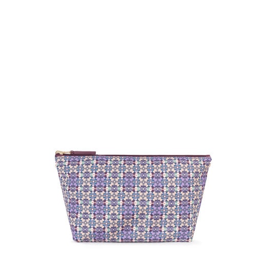 Small multi-burgundy Kaos Shock Mossaic Square Handbag