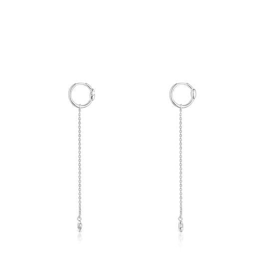 TOUS Long Silver Mini Icons Earrings | Westland Mall