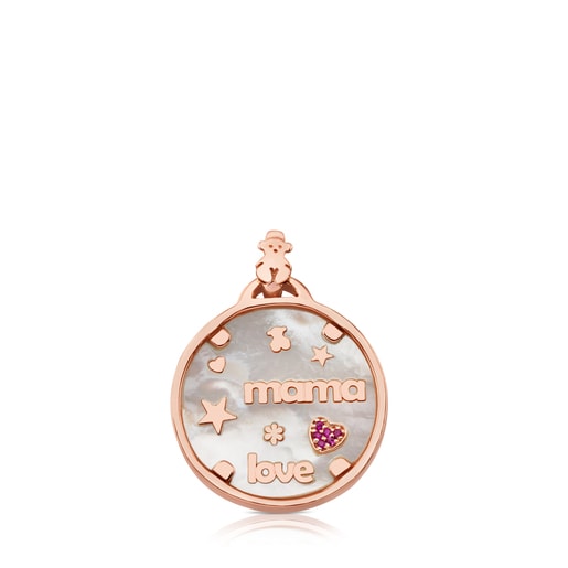 Rose Vermeil TOUS Mama Pendant Mother-of-Pearl and Tous | TOUS