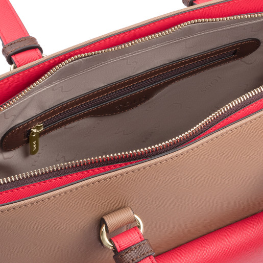 حقيبة أحمال خفيفة Essence باللون البني واللون الأحمر