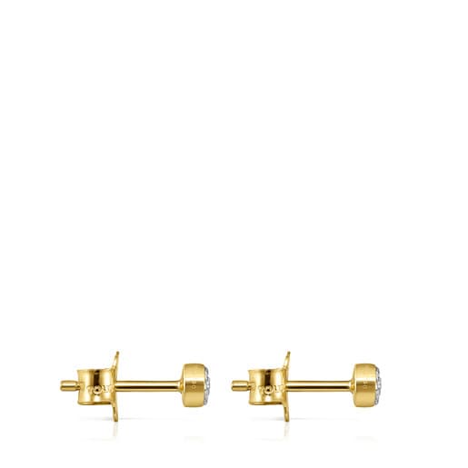 Les Classiques Earrings in Gold with Diamonds | TOUS