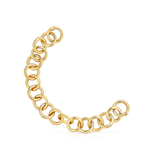 Bracciale ad anello con placcatura in oro 18 kt su argento Hold