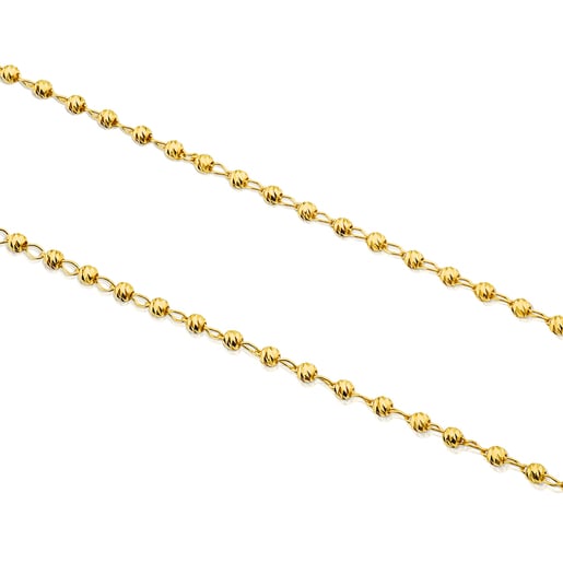 45 cm Gold TOUS Chain Choker with rings and balls