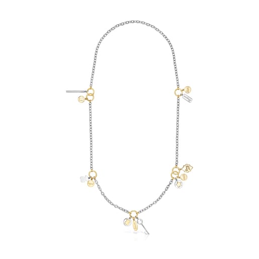 Длинное колье TOUS Good Vibes из стали двух оттенков