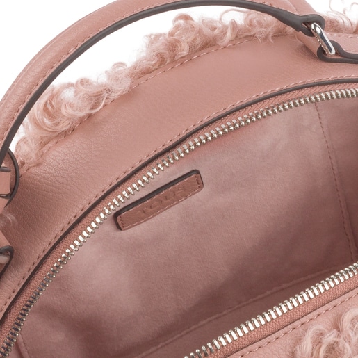 حقيبة Dulzena Ritzo الصغيرة بحزام يلتف حول الجسم باللون الوردي العتيق