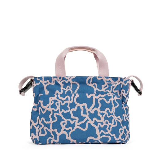 Τσάντα για μωρό Kaos Colores από Καραβόπανο σε μπλε του τζιν και ροζ χρώμα