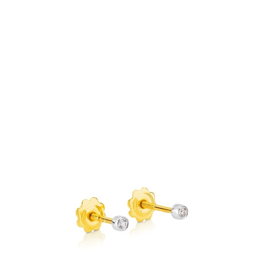 White Gold TOUS Diamonds Earrings. 0,02ct.