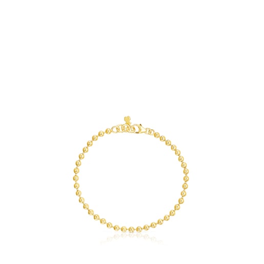 Pulsera con baño de oro 18 kt sobre plata Gloss