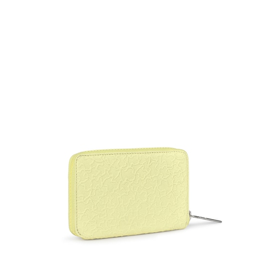Small yellow leather Sira wallet | TOUS