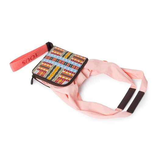 マルチカラー＆ピンクの折りたたみ可能なショッピングバッグ Alicya