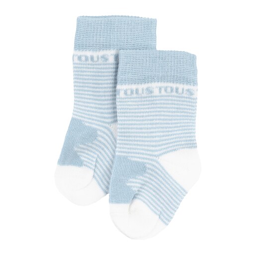 Set calcetines rayados Sweet Socks Azul celeste