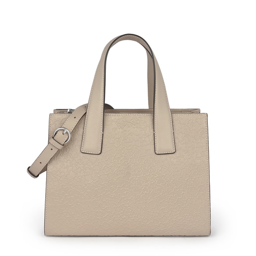 Beige leather Sira city bag