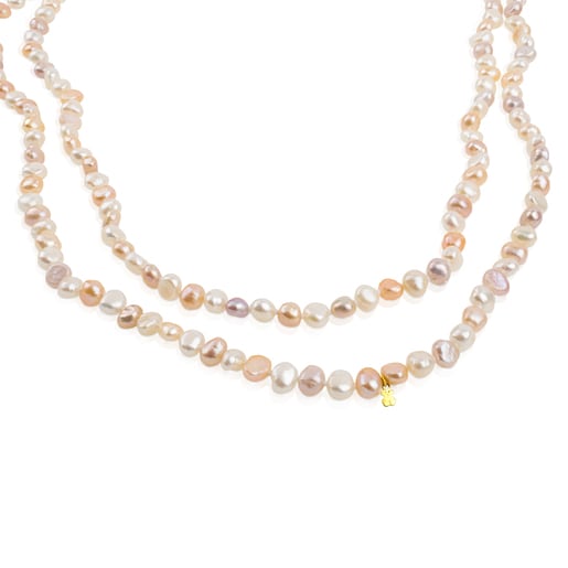 Gold TOUS Pearls Necklace TOUS