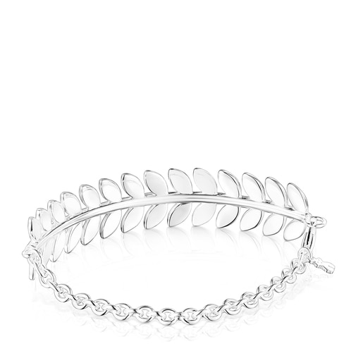 Silver Fragile Nature laurel leaf Bracelet TOUS
