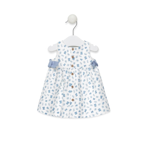 Vestido S/M de corte evasé Blue Azul