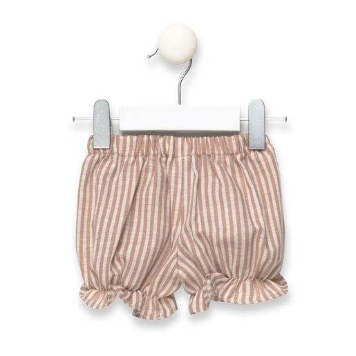 Class blouse and nappy cover briefs set in Beige a